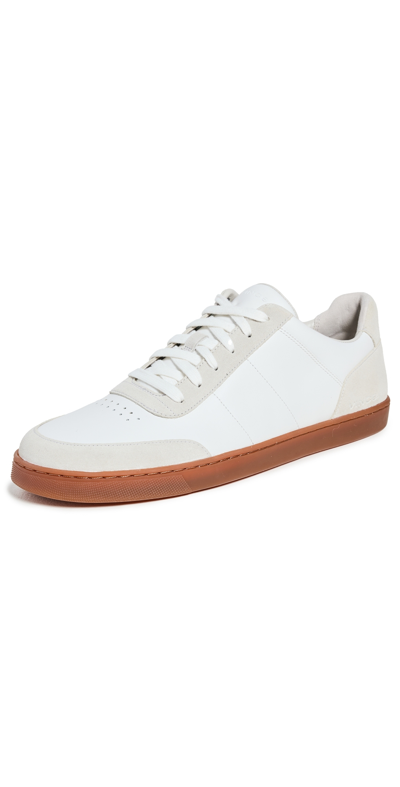 VINCE NOEL LEATHER SNEAKERS HORCHATA