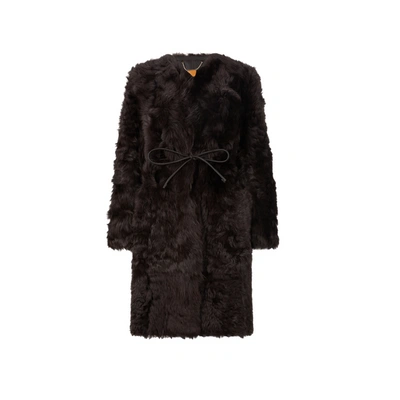 Zimmermann Leather Coat In Dunkelbraun