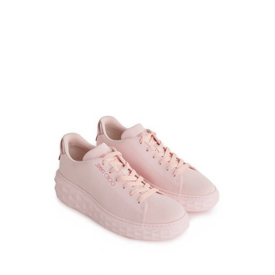 Jimmy Choo Low-top Knit Sneakers In Pink