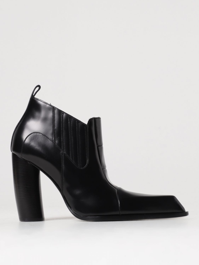 OFF-WHITE MOON BEATLE ANKLE BOOTS IN BRUSHED LEATHER,393306002