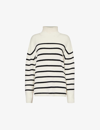 ANINE BING ANINE BING WOMEN'S MULTI COURTNEY STRIPED WOOL AND CASHMERE-BLEND KNITTED JUMPER
