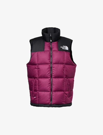 The North Face Mens Boysenberry Lhotse Brand-embroidered Regular-fit Shell-down Gilet