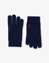 Polo Ralph Lauren Mens Hunter Navy Prl Merino Gloves In Hunter Navy