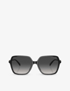 Michael Kors Womens Black Mk2196u Jasper Square-frame Acetate Sunglasses In Black
