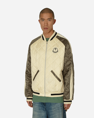 Moncler Genius Palm Angels Gosper Varsity Jacket In Beige