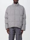 Ambush Gray Patch Puffer Jacket In Dove Grey