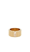 Miranda Frye Zoe Ring In Metallic Gold