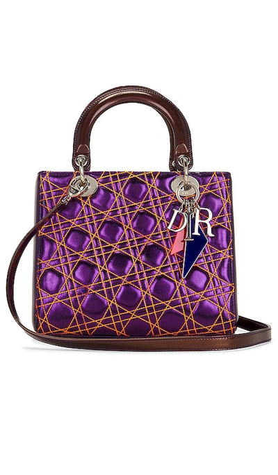 Fwrd Renew Dior Lady Lambskin Handbag