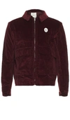 Fiorucci Red Patch Jacket In Burgundy