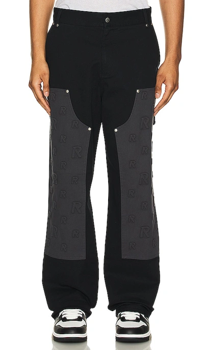 Represent Embossed Utility Pants In Black
