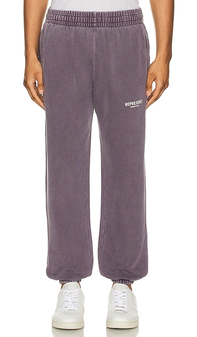 Represent Owners Club Sweatpants In Purple