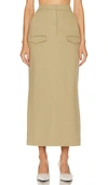 Nanushka Edena Skirt In Beige