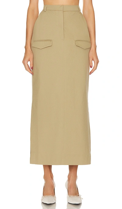 Nanushka Edena Skirt In Sage Green