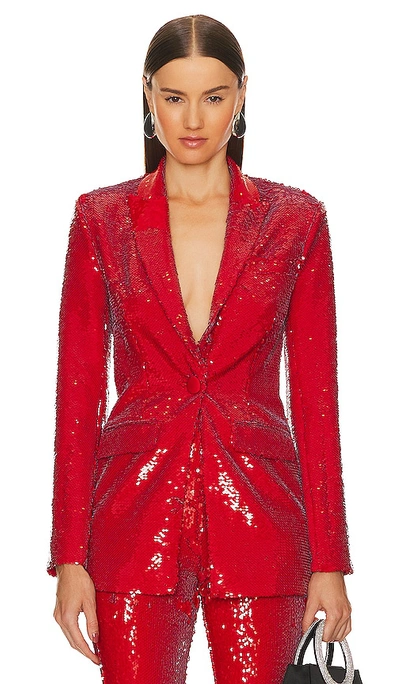 Michael Costello X Revolve Harlow Blazer In Red