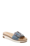 Sam Edelman Ariane Beaded Slip-on Sandal In Montrose Blue