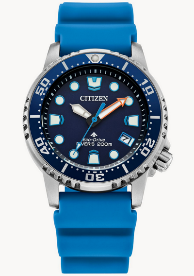 Pre-owned Citizen Promaster Diver Women's Eco-drive Blue Dial Watch Eo2028-06l