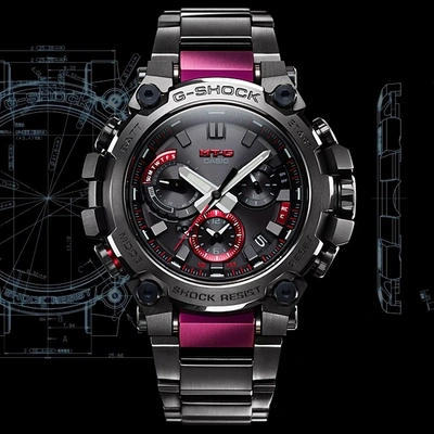 Pre-owned Casio G-shock Mtg-b3000bd-1ajf Mt-g Series Men's Wrist Watch Metal Band Black N