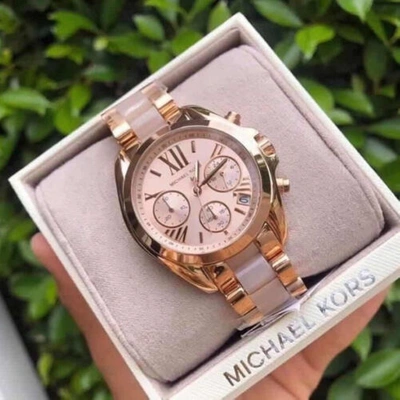 Pre-owned Michael Kors Women's Bradshaw Rose Gold-tone Watch Mk6066