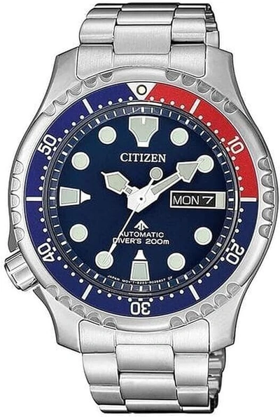 Pre-owned Citizen Promaster 42mm Blue Dial Ny0086-83l Men's 200m Diver's Watch -