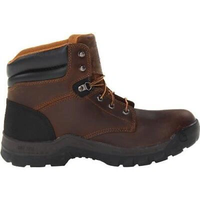 Pre-owned Carhartt Men's Cmf6066 6 Inch Soft Toe Boot, Brown Oil Tanned
