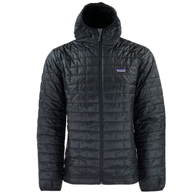 Pre-owned Patagonia Men's - Nano Puff Hoody Jacket - Black