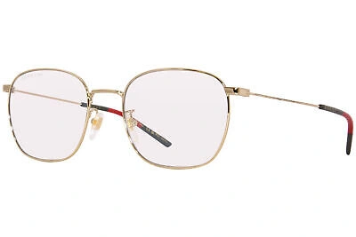 Pre-owned Gucci Gg0681s 001 Sunglasses Men's Gold/photocromic Clear Rectangle Shape 54mm