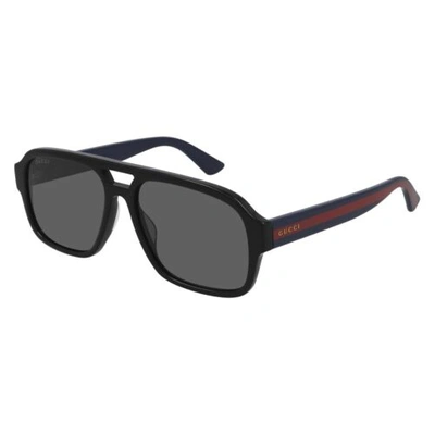Pre-owned Gucci Gg0925s 001 Black/grey 58-16-145 Sunglasses Authentic In Gray