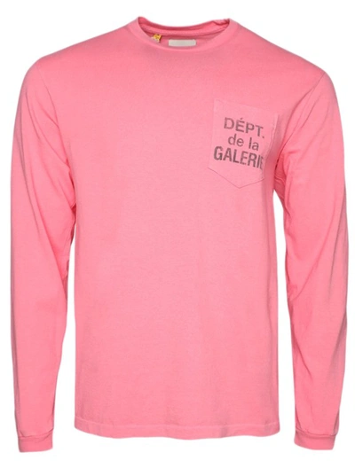 Gallery Dept. Logo Print T-shirt In Pink