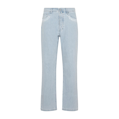 032c Logo-patch Straight-leg Jeans In Blue