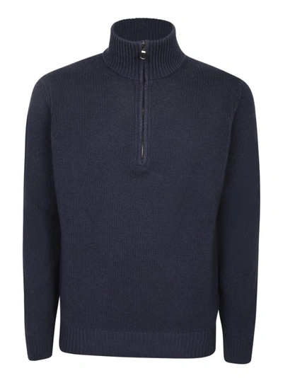 Dell'oglio Wool-blend High Neck Pullover In Black