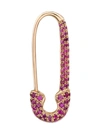 Anita Ko Safety Pin 18-karat Rose Gold Ruby Single Earring In Not Applicable