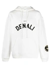 Oamc Denali Graphic Hoodie With Front Kangaroo Pocket In White