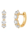 Ef Collection Jumbo Diamond Mini Huggie Hoop Earrings In Not Applicable