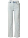 Re/done 90s High Rise Loose Jeans In White