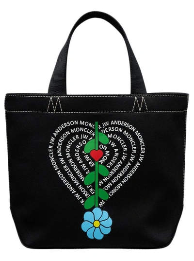 Moncler Genius X Jw Anderson Small Graphic Tote Bag In Black