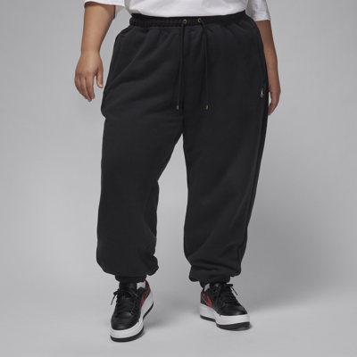 Jordan Women's  Flight Fleece Pants (plus Size) In Black