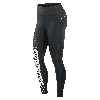 Nike Black Dallas Cowboys Yard Line Crossover Leggings In Black