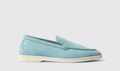 Scarosso Ludovica Blue Storm Suede - Woman Loafers Blue Storm In Blue Storm - Suede