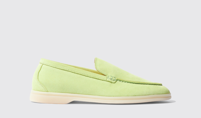 Scarosso Ludovica Loafers In Green Matcha - Suede
