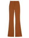 Callas Milano Women's Danae Crepe Stretch High Waisted Fit And Flare Trousers In Caramel Brown