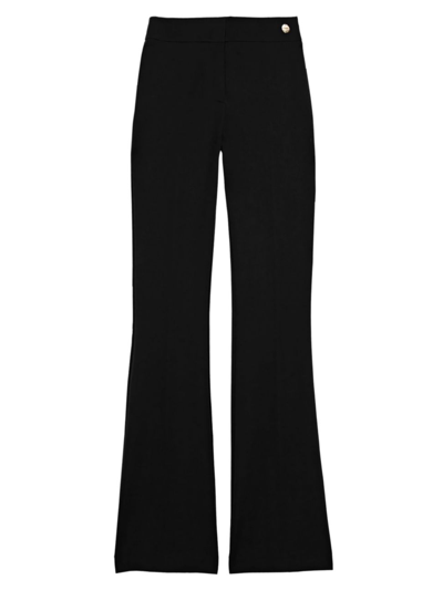 Callas Milano Women's Danae Crepe Stretch High Waisted Fit And Flare Trousers In Black