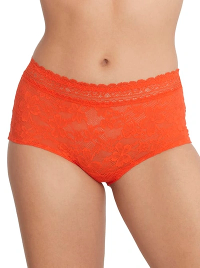 Bare Soft Stretch Lace Boyshort In Poppy