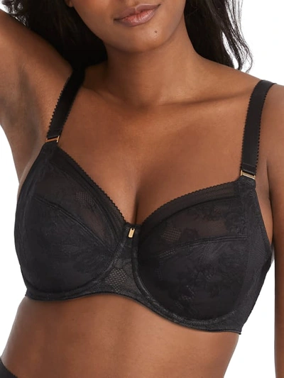 Fantasie Fusion Lace Side Support Bra In Black