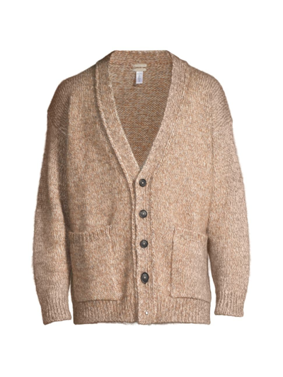 Massimo Alba Wool, Mohair And Silk-blend Cardigan In Brown