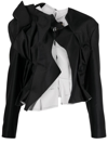 Comme Des Garçons Deconstructed Jacket In Black