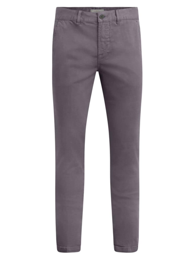 Hudson Men's Classic Slim Straight-leg Chinos In Grey