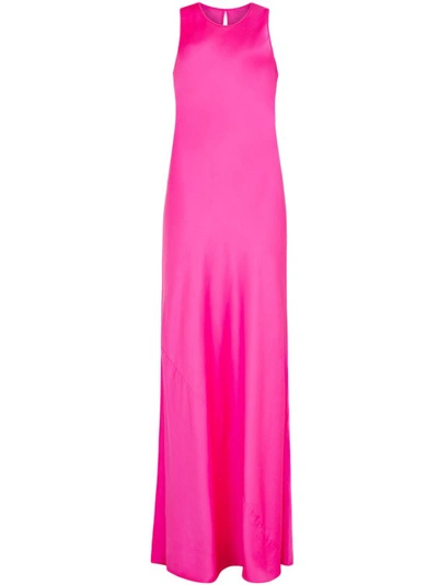 Serena Bute Silk Tank Dress - Shocking Pink