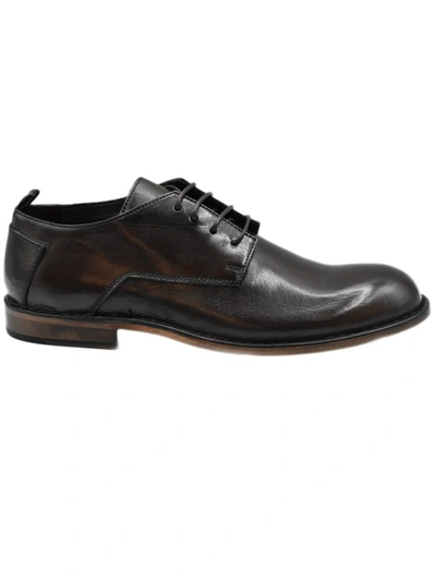 Ernesto Dolani Black Pelle Leather Shoes