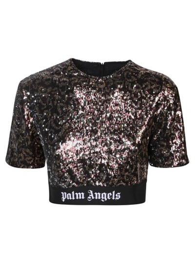 Palm Angels Disco-spirited T-shirt In Black