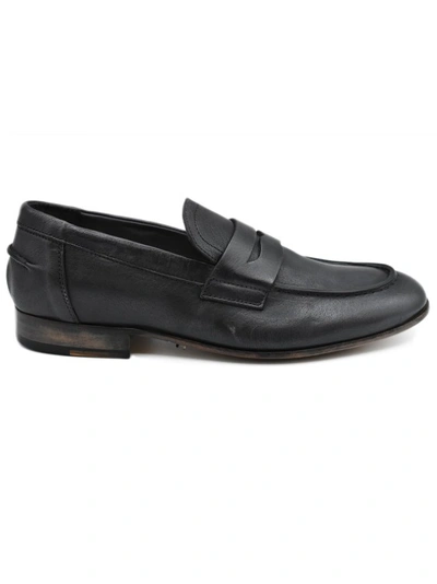 Ernesto Dolani Anthracite Flat Shoes In Black